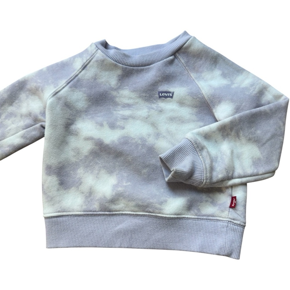 Levi's 2T Girls Tie-Dye Sweatshirt, light purple - Picture 2 of 6